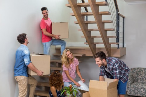 Removal van for flat and office moves around Roehampton