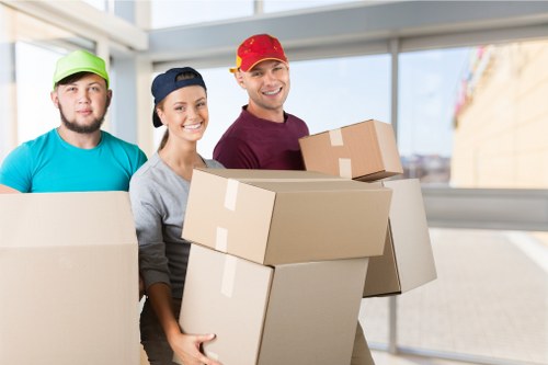 Packing and loading support for a Roehampton house move