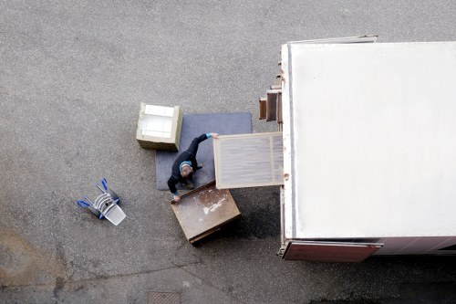 Removal van near Roehampton residential streets