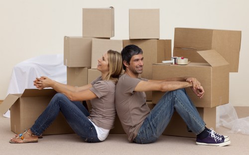 Commercial removals setup for an office relocation in Roehampton