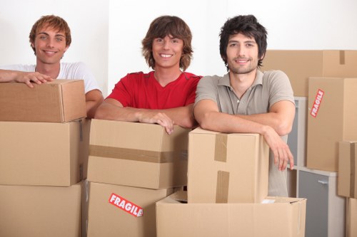 Packing and transport support for office relocation services in Roehampton